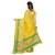 Meia Yellow Cotton Self Design Saree With Blouse