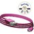 Android Charger, Always Plugs-in on the first try on both USB sides, Nylon Braided Cord Reversible Charger, Samsung, Galaxy S5 S6 Edge +, Note 4 5 Edge, Nexus 6, Xperia Z5 Z3 Z2, Moto X(Pink)