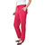 Vasavi Dark Pink Flat Plain Women's Trouser