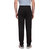 Alfa Active Hosiery Cotton Track Pant/Pyjama Black with Zipper