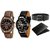 DCH WBIN-11.22 Pack Of 2 Designed Analogue Wrist Watch With Wallet And Belt For Boys And Men