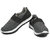 Asian Men Black And Gray Velcro Training Shoes
