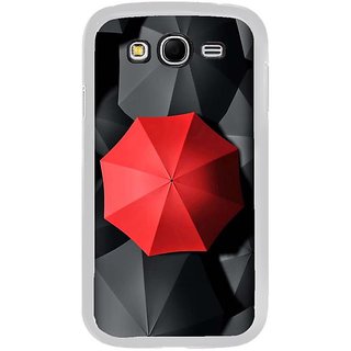 Fuson Designer Phone Back Case Cover Samsung Galaxy Grand 2 ( The Red Umbrella Among Black )