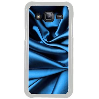Fuson Designer Phone Back Case Cover Samsung Galaxy J2 ( Satin Blue Design )