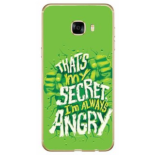 Fuson Designer Phone Back Case Cover Samsung Galaxy C7 ( Secret I Am Always Angry )