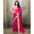 Indian Beauty Pink Georgette Self Design Saree With Blouse