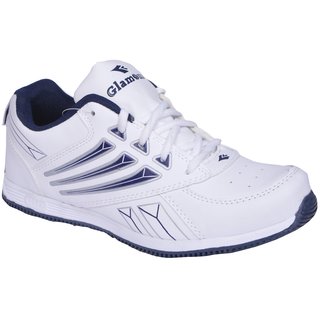 Buy Glamour White/Blue Sports Shoes Online - Get 51% Off