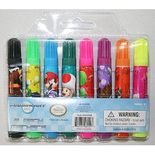 Buy Nintendo Super Mario Bros. Mariokart 8 Pack Markers Party Favors ...