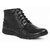 Red Chief Black Men High Ankle Boot Casual Leather Shoes (RC1365A 001)