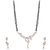 YouBella American Diamond Gold Plated Mangalsutra With Chain And Earrings For Women