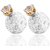 Youbella Multicolor Crystal Gracias Collection Two Sided Stud Earrings For Girls And Women(Combo Of 6)
