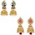 YouBella Special Combo Of Gold Plated Dancing Peacock Pearl Studded Jhumka Earrings For Girls And Women  Best Rakhi Gift Jewellery