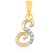 YouBella American Diamond Gold And Rhodium Plated Jewellery Pendant - Letter 