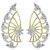 YouBella Gold Plated American Diamond Ear Cuffs Earrings