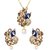 YouBella Dancing Peacock Gold Plated Kundan Necklace Set / Pendant Set With Chain And Earrings For Women