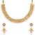 YouBella Traditional Jhumki Pearl Temple Coin Necklace Set For Women