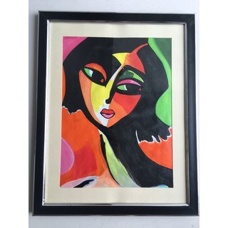                       Beautiful Abstract Painting With Frame                                              