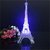 Barcelos Color Changing Plastic Eiffel Tower Showpiece-13 cm