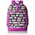 The Children's Place Girls' Text Print Backpack, Neon Lilac