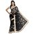 Aaina Black Chiffon Solid Fashion Saree (Design 7)