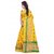 Satyam Weaves Yellow Cotton Self Design Saree With Blouse