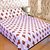 STOP N SHOP WHITE ABSTRACT SINGLE BED SHEET WITH 1 PILLOW COVER