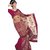 Triveni Multicolor Net Faux Georgette Embroidered Saree With Blouse