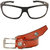 Magjons Brown Leather Belt And  Clear Night Driving sunglasses Combo MJB1104