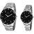 Sheldon Black Dial Chain Watch for Couple (Pack of 2)