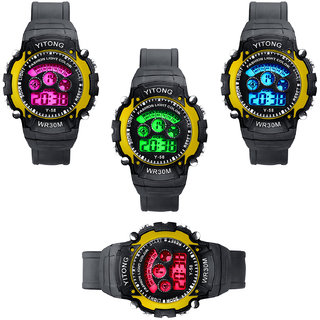 Buy Mens Watch Quartz Digital Watch Men Sports Watches Led Digital Watch Yellow By Japan Online Get 64 Off