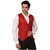 Kandy Solid Party Wear Red Waistcoat