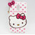 KMS 3D Cartoon Hello Kitty Polka Dots  Bow Soft Silicone Back Cover Case For Samsung Galaxy Note 3 Neo(7505)