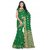 Satyam Weaves Green Cotton Self Design Saree With Blouse