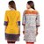 Sai Ruchi Printed A-line Casual Wear Regular Fit Kurti (Yellow-Orange)