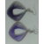 purple drop earings