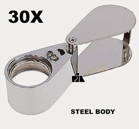 2led 30X Magnifying Glass (FULLY METAL BODY) -PIA INTERNATIONAL