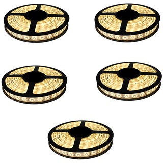 LED Strip Light Pack Of 5 Warm White Rolls - 25 Metres