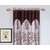Polyester Brown Door Curtain   (210 cm in Height, Pack of 6)