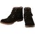 Stylos Mens Black Lace-Up Boot