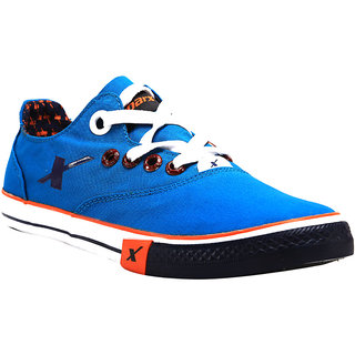 Buy Sparx Men's Blue Lace-up Sneakers 