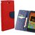 Poonam Red Mercury Goospery Fancy Diary Wallet Flip Cover For LYF Flame 3