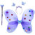 Aarika Butterfly Wings, Magic Wand, Floral Tiara and Hairband Fairy Costume Set
