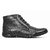 Red Chief Black Men High Ankle Boot Casual Leather Shoes (RC1365A 001)