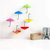 3Pcs Colorful Umbrella Shape Wall Hook Small Decorative Objects