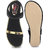 Naisha Women's Black Sandals