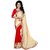 RK FASHIONS Orange Faux Georgette Party Wear Printed Saree With Unstitched Blouse - RK234832