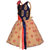 Aarika Girls Fawn and Purple Party Special Baby Doll Frock