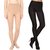 Sizzlacious Women Beige,Black Casual Full Length Stockings