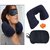 Pickadda Three Travelling Treasures Kit Neck Cushion Pillow With Two Ear Buds And Eye Mask