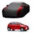 DrivingAID All Weather  Car Cover For Toyota Innova (Designer Grey  Red )